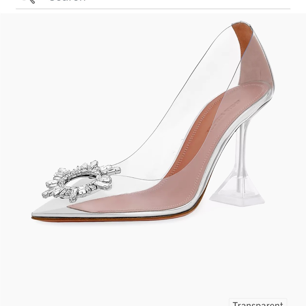 Begum 95MM Transparent PVC Pumps